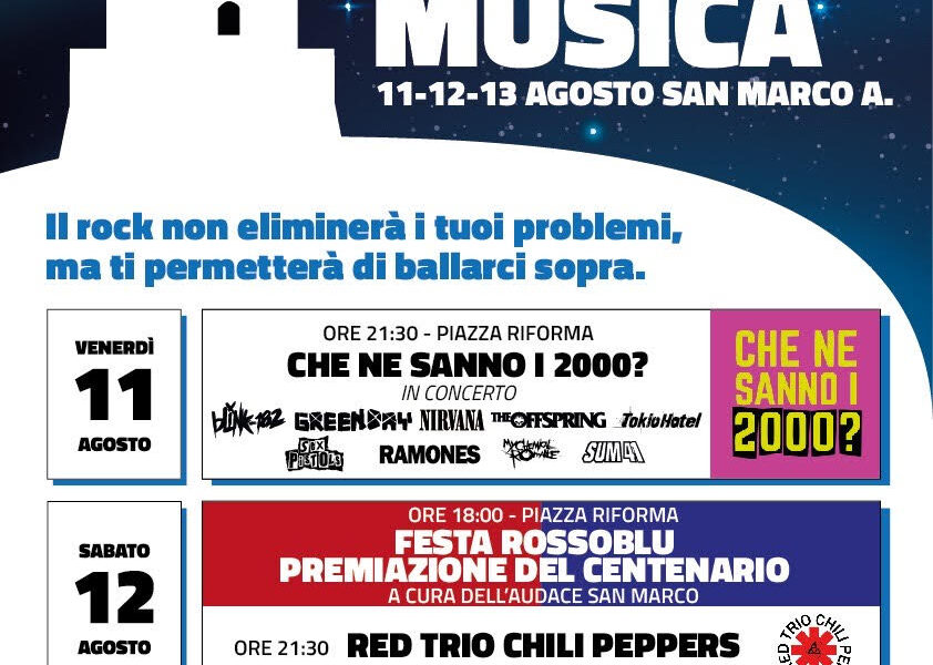 A San Marco Argentano il “Festival della Musica” dall’11 al 13 agosto