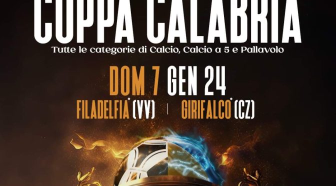 Calcio, Calcio a 5 e Pallavolo: domenica la finale di Coppa Calabria