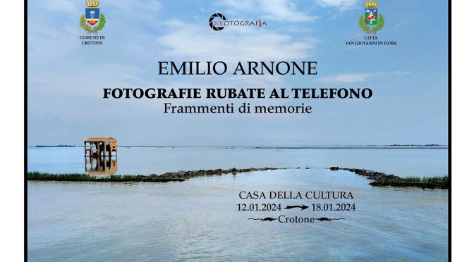 ‘Fotografie rubate al telefono’, la mostra itinerante di Emilio Arnone in anteprima a Crotone