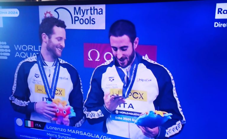 Tocci argento mondiale nel sincro, la soddisfazione di Manna e Porcaro