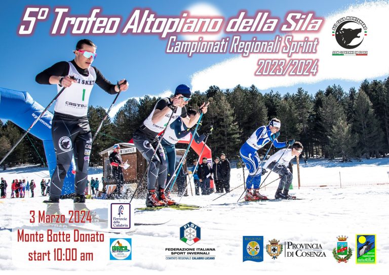 Campionati regionali di sci, tutto pronto per il 5° Trofeo “Altopiano della Sila”