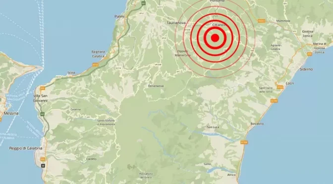 Due nuove scosse di terremoto in Calabria: la più forte di magnitudo 3.0