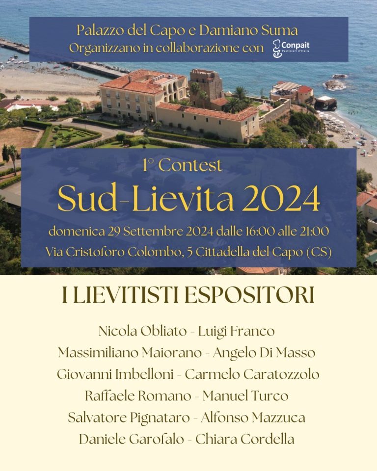 È tutto pronto per “Lievita Sud”, il contest dei grandi lievitati