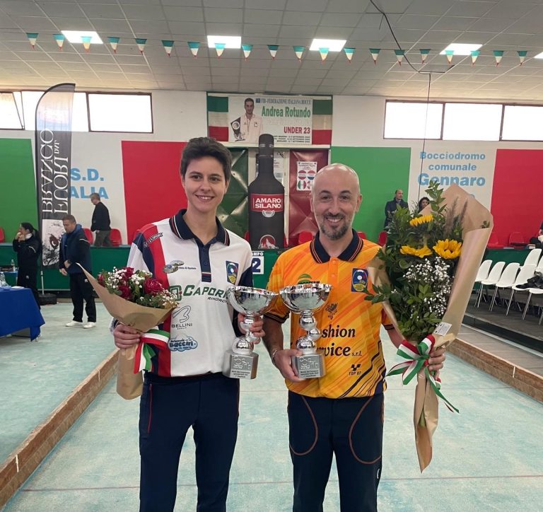 Master di bocce a Cosenza: il campione dei campioni è Giuliano Di Nicola. Gilda Franceschini prima fra le donne