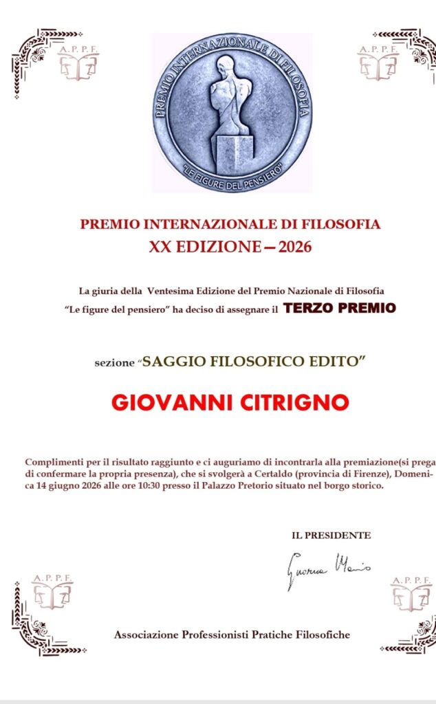 Premiazione giovanni citrigno